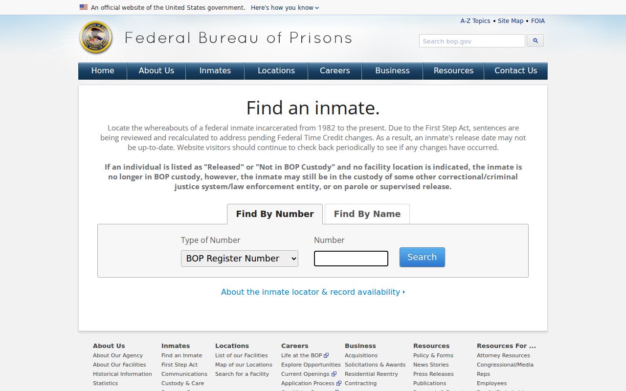 Federal custody search separate from Stonewall County arrest history