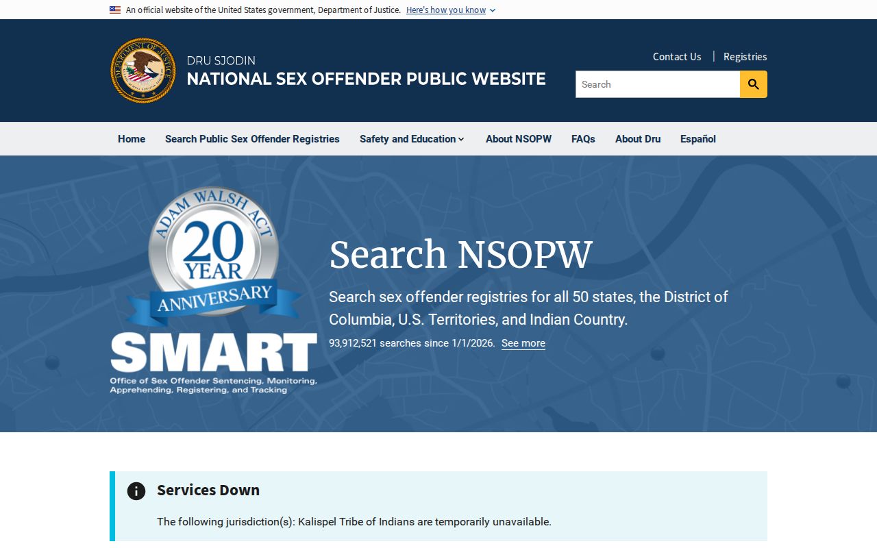 NSOPW cross-state sex offender search for Stonewall County safety checks