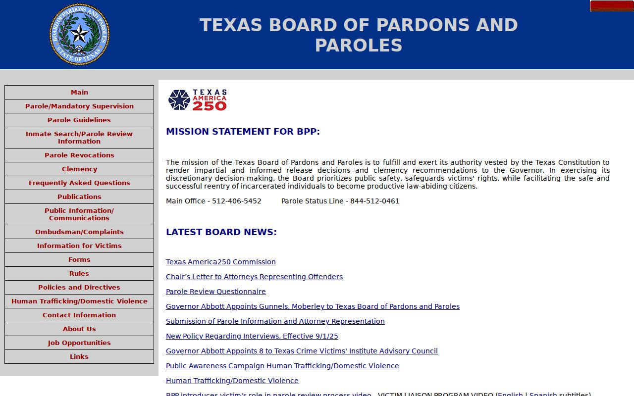 Stonewall County criminal history Texas parole authority
